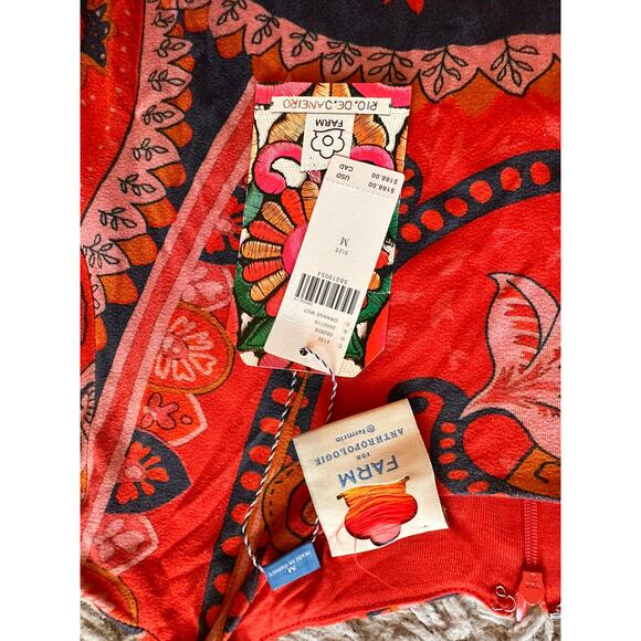 NWT Anthropologie Farm Rio Giannina Knit Midi Dress Size Medium - Picture 7 of 8